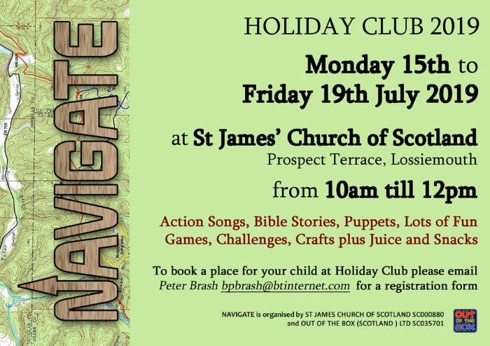 Navigate Holiday Club Postcard Flyer - Details of Club