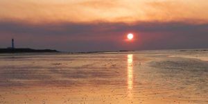 Sunset-West-Beach-Lossiemouth-Nov-2021-During-Hopeman-Wildfires