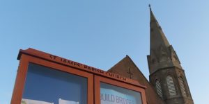 Laich-of-Moray-Parish-East-St-James-Building-Noticeboard-and-Spire